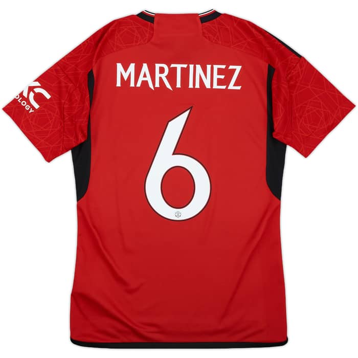 2023-24 Manchester United Home Shirt Martinez #6 - 10/10 - (S)