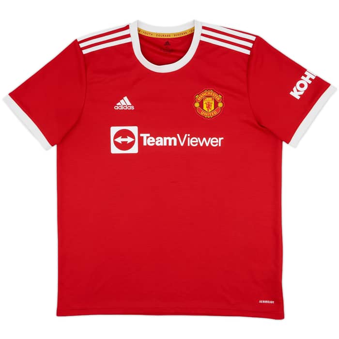 2021-22 Manchester United Home Shirt Sancho #25 - 8/10 - (XL)