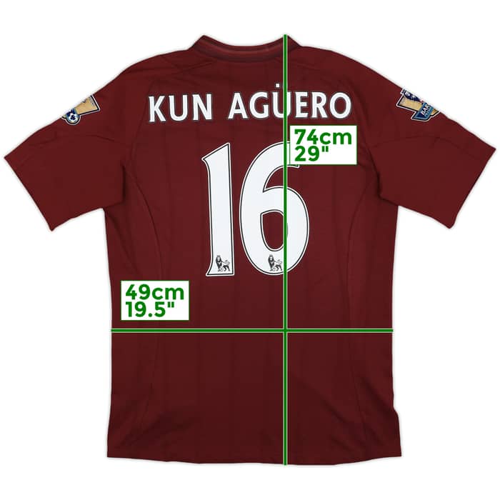 2012-13 Manchester City Away Shirt Kun Aguero #16 - 9/10 - (M)