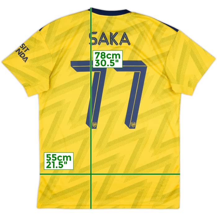 2019-20 Arsenal Away Shirt Saka #77 - 10/10 - (L)