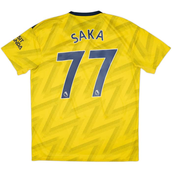 2019-20 Arsenal Away Shirt Saka #77 - 7/10 - (L)