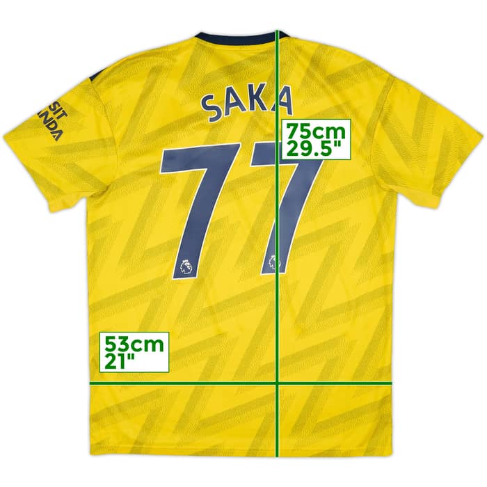2019-20 Arsenal Away Shirt Saka #77 - 7/10 - (L)