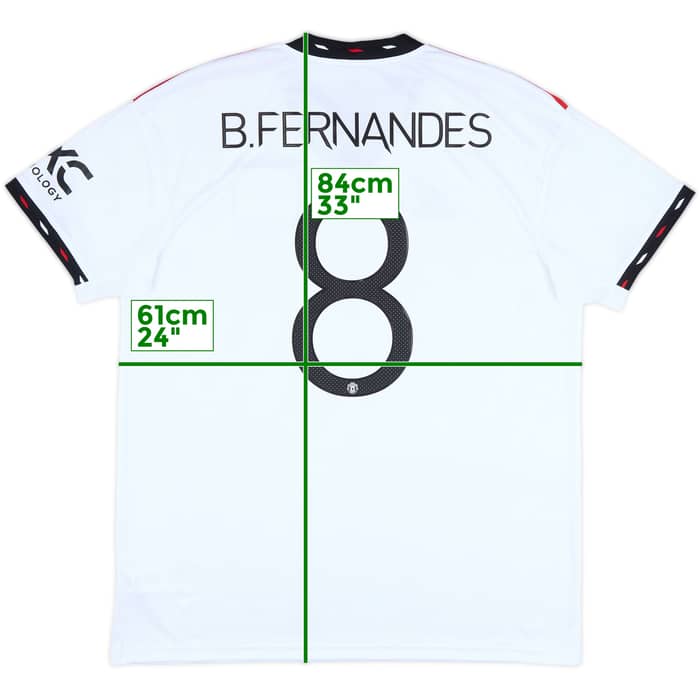 2022-23 Manchester United Away Shirt B.Fernandes #8 - 10/10 - (XL)