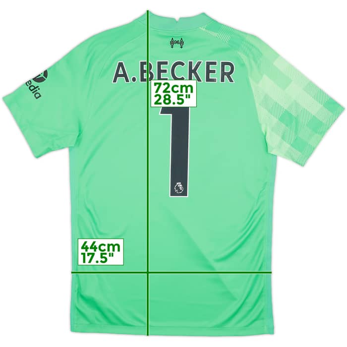 2021-22 Liverpool GK Shirt A.Becker #1 - 9/10 - (S)
