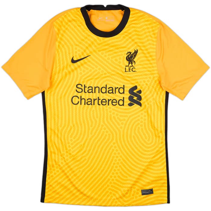 2020-21 Liverpool GK S/S Shirt A.Becker #1 - 10/10 - (S)