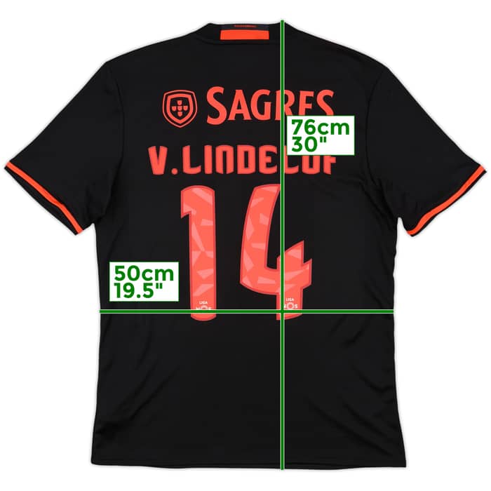 2016-17 Benfica Away Shirt V.Lindelof #14 - 10/10 - (M)
