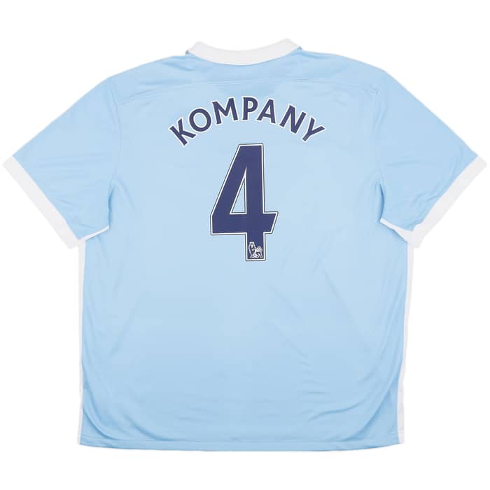 2015-16 Manchester City Home Shirt Kompany #4 - 8/10 - (XXL)