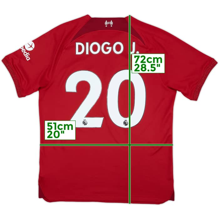 2022-23 Liverpool Home Shirt Diogo J. #20 - 7/10 - (M)