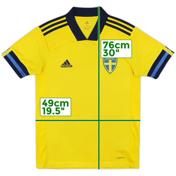 2020-21 Sweden Home Shirt - 6/10 - (S)