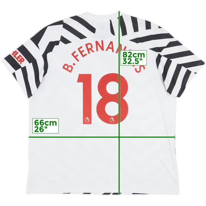 2020-21 Manchester United Third Shirt B.Fernandes #18 - 8/10 - (XXL)
