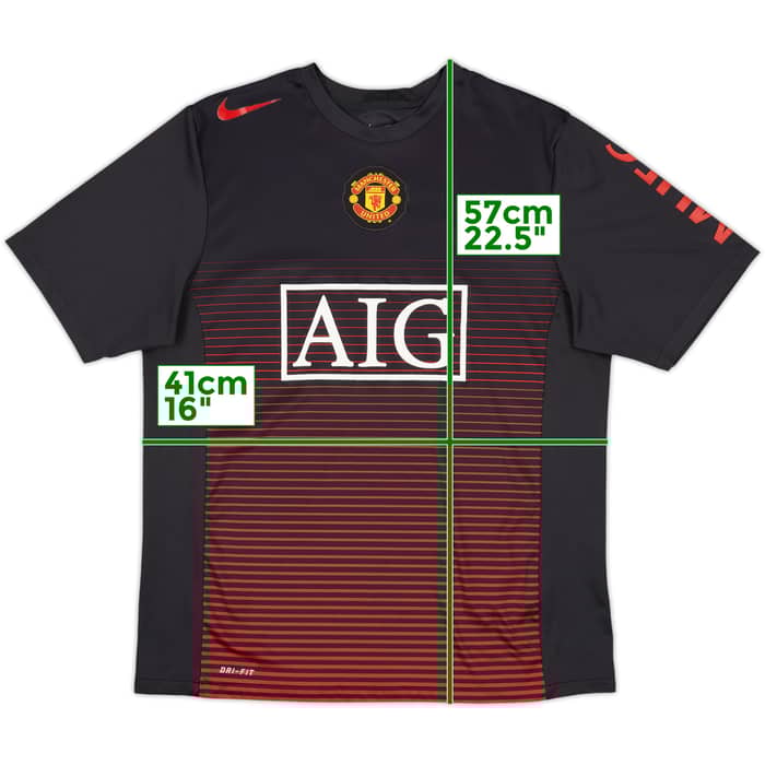 2010-11 Manchester United Nike Training Shirt - 8/10 - (L)