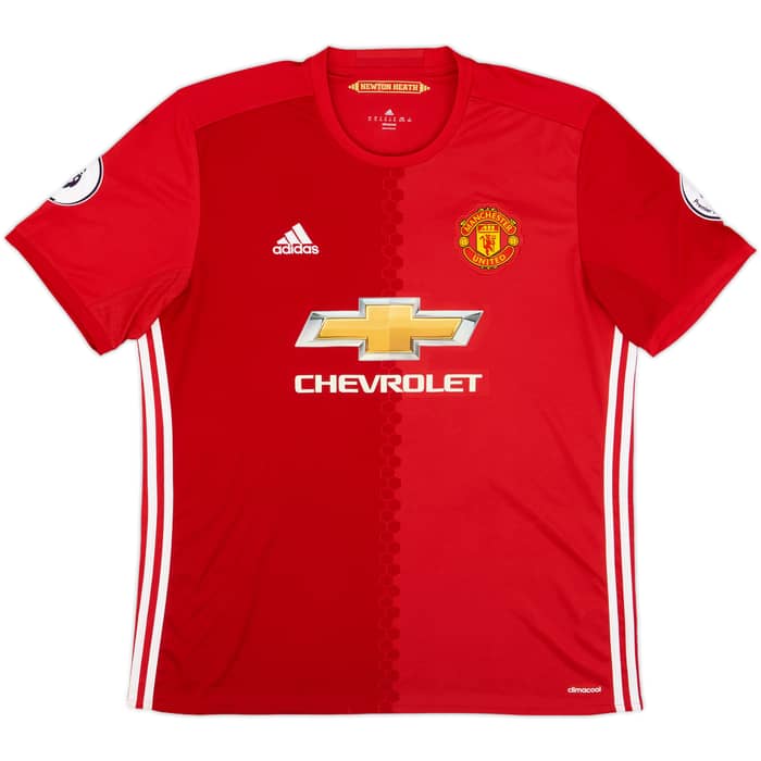 2016-17 Manchester United Home Shirt Pogba #6 - 8/10 - (XL)