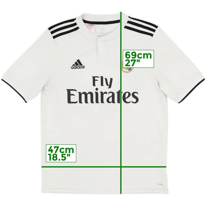 2018-19 Real Madrid Home Shirt - 7/10 - (XL.Boys)