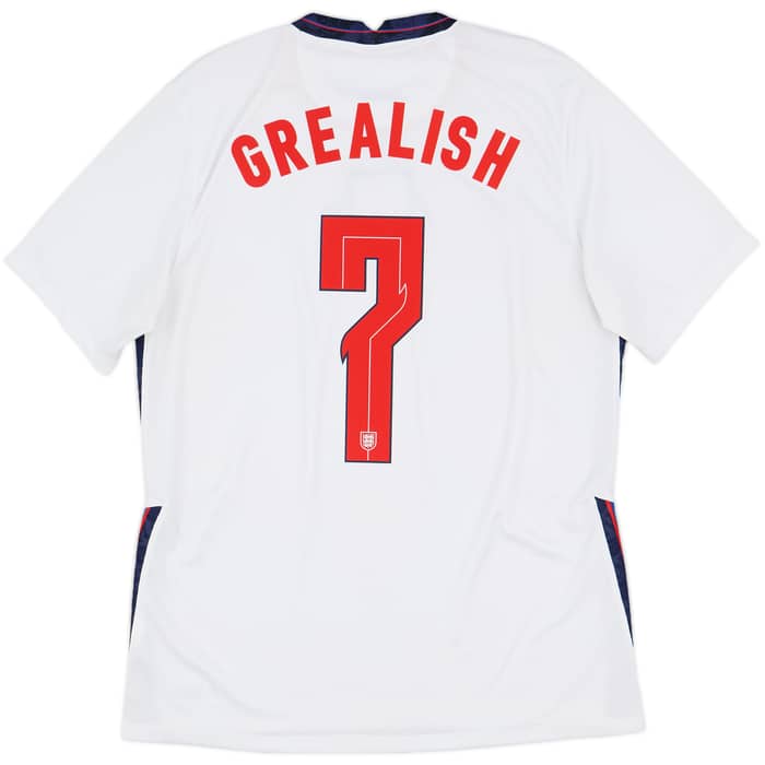 2020-22 England Home Shirt Grealish #7 - 6/10 - (L)