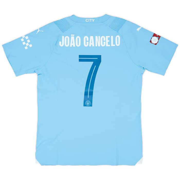 2023-24 Manchester City Match Issue Community Shield Home Shirt Joao Cancelo #7
