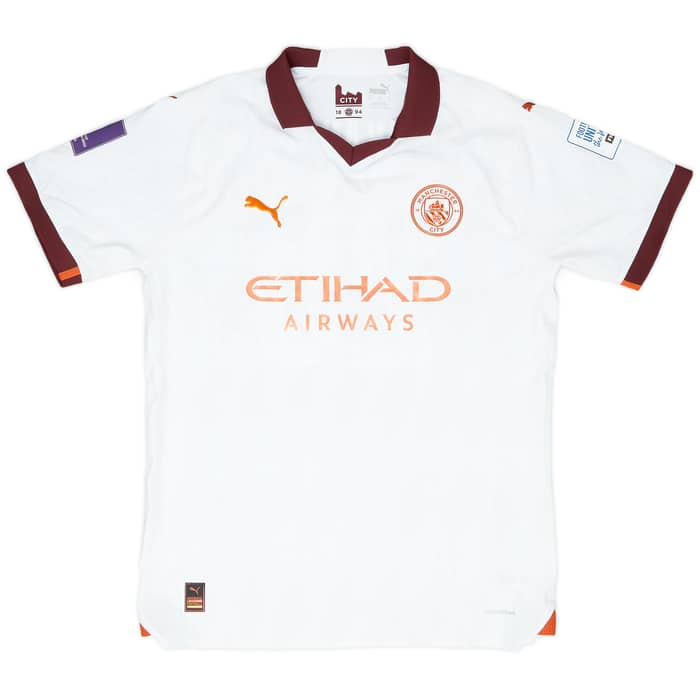 2023-24 Manchester City Match Issue Club World Cup Away Shirt Akanji #25