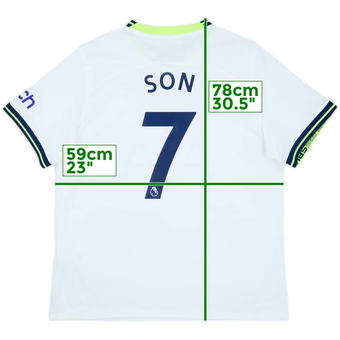 2022-23 Tottenham Home Shirt Son #7 - 7/10 - (XL)