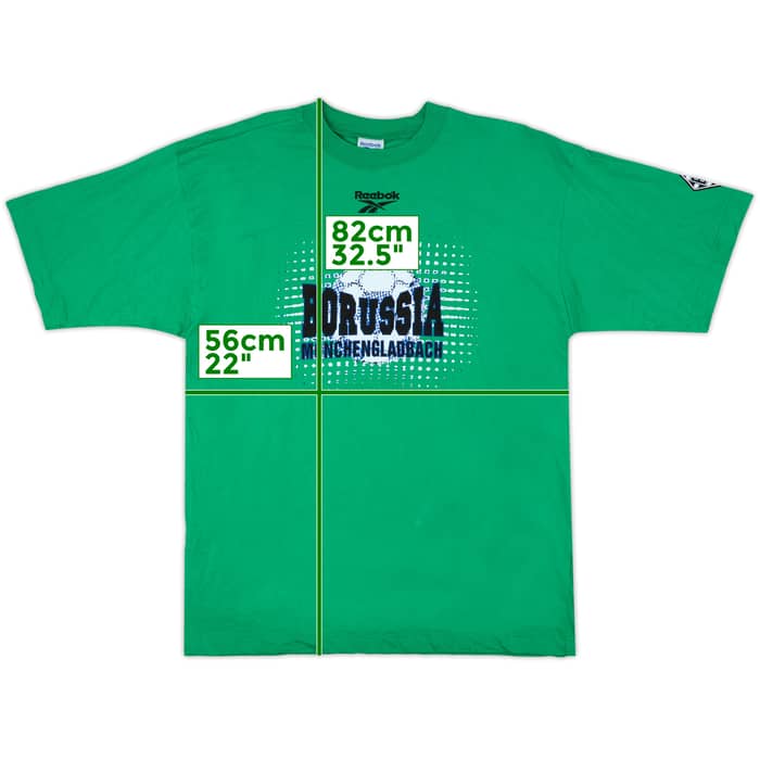 1997-99 Borussia Monchengladbach Reebok Cotton Tee - 9/10 - (XL)