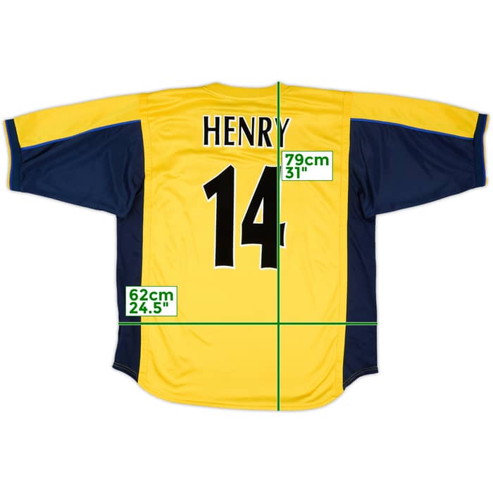 1999-01 Arsenal Away Shirt Henry #14 - 9/10 - (XXL)