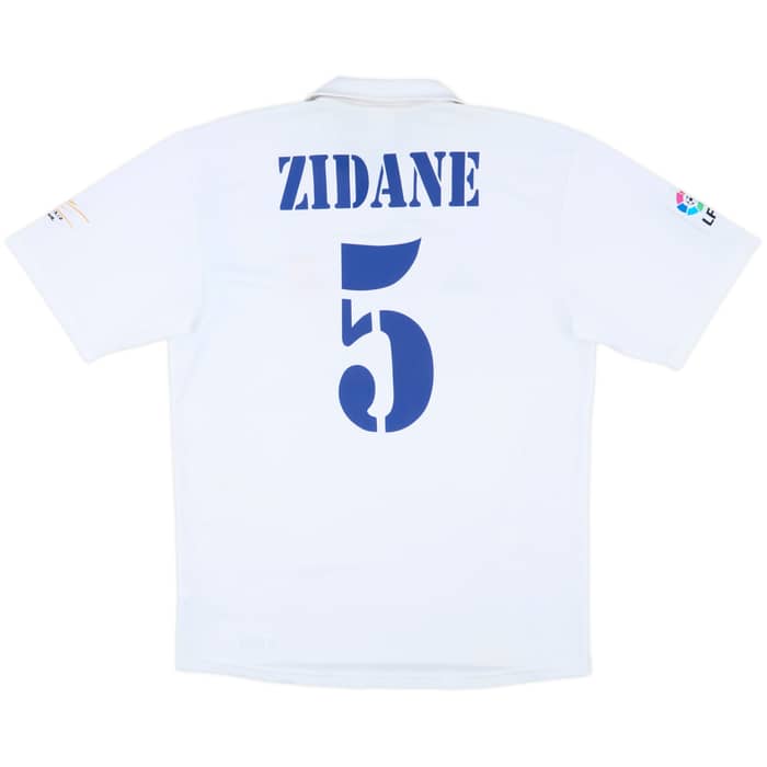 2002-03 Real Madrid Centenary Home Shirt Zidane #5 - 6/10 - (M)