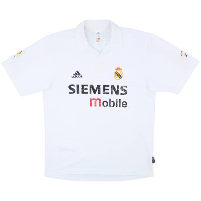2002-03 Real Madrid Centenary Home Shirt Zidane #5 - 6/10 - (M)