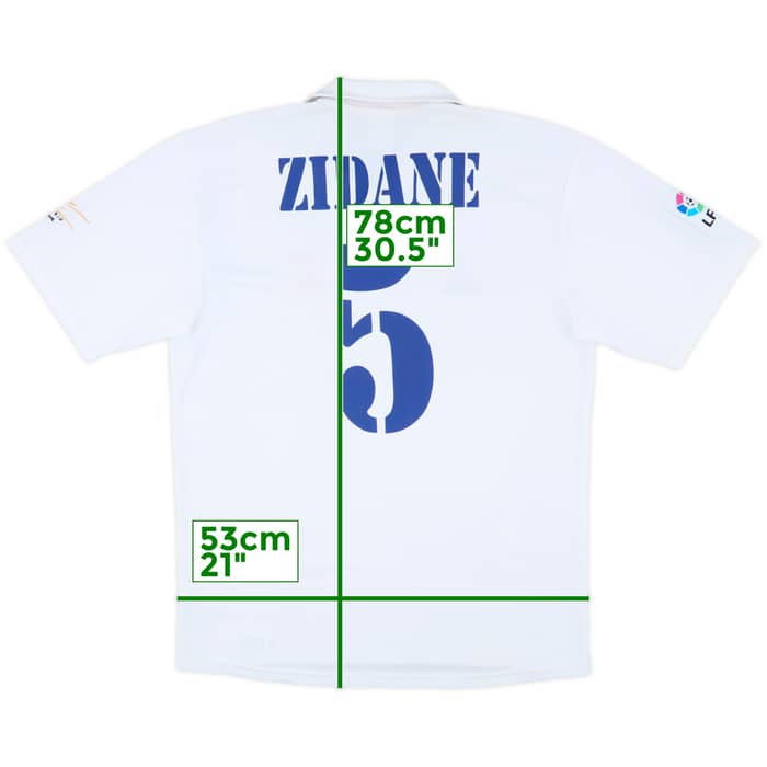 2002-03 Real Madrid Centenary Home Shirt Zidane #5 - 6/10 - (M)
