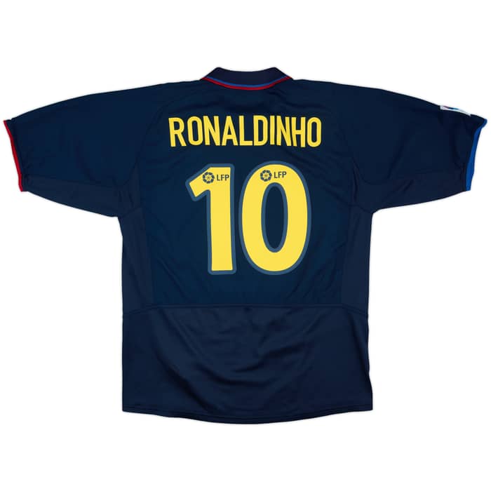 2003-04 Barcelona Third Shirt Ronaldinho #10 - 9/10 - (L)