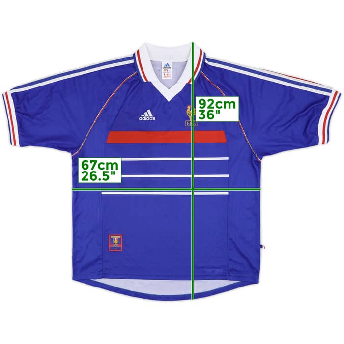 1998-00 France Home Shirt - 8/10 - (XL)