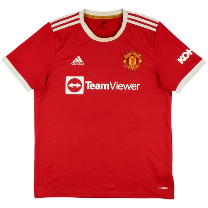 2021-22 Manchester United Home Shirt - 4/10 - (L)