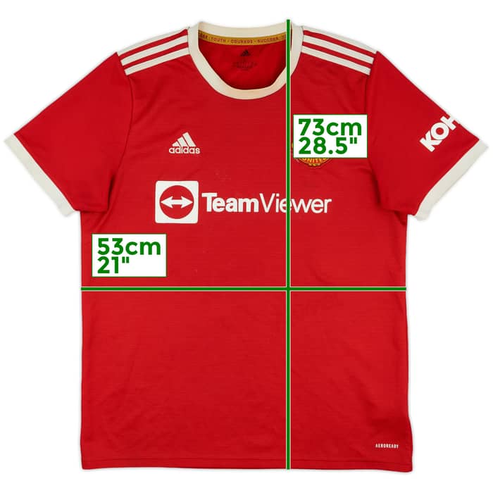 2021-22 Manchester United Home Shirt - 4/10 - (L)