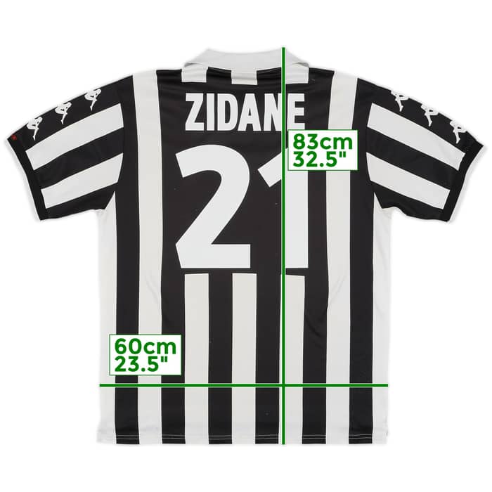 1999-00 Juventus Home Shirt Zidane #21 - 7/10 - (XL)