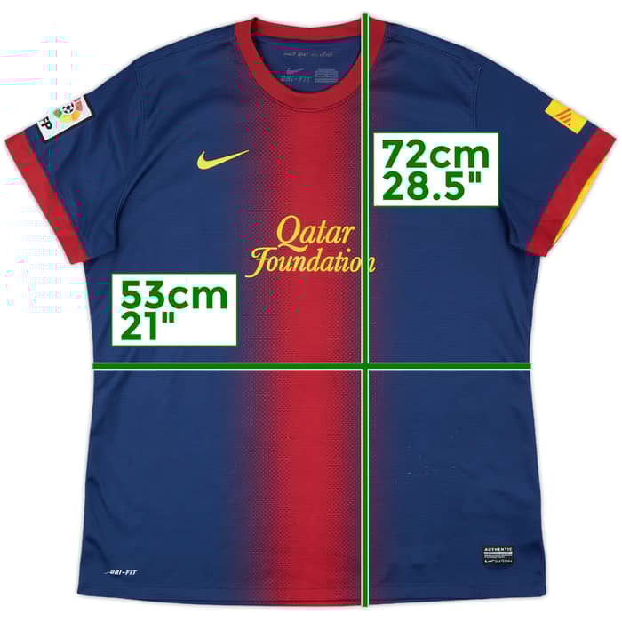 2012-13 Barcelona Home Shirt - 7/10 - (Women's XL)