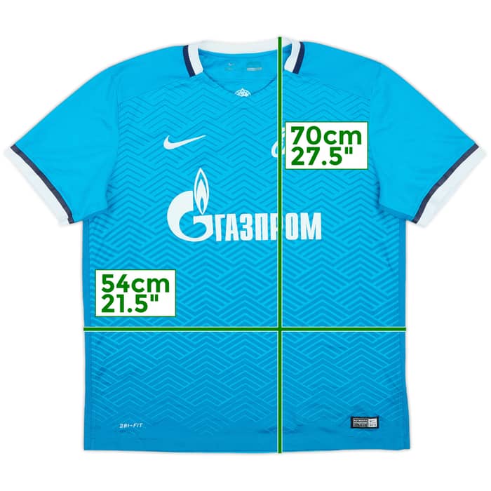 2015-16 Zenit St. Petersburg Home Shirt - 6/10 - (L)