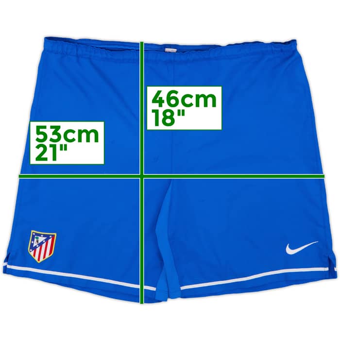2007-08 Atletico Madrid Player Issue Home Shorts - 4/10 - (S)