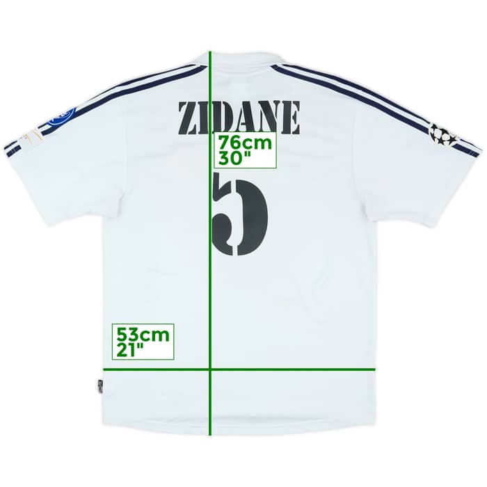 2002-03 Real Madrid Centenary Home Shirt Zidane #5 - 7/10 - (L)