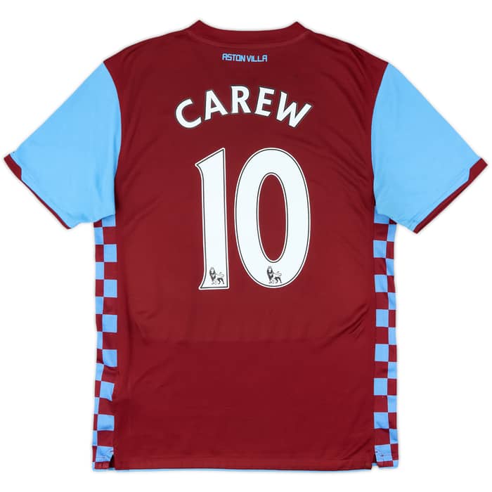2010-11 Aston Villa Home Shirt Carew #10 - 9/10 - (M)