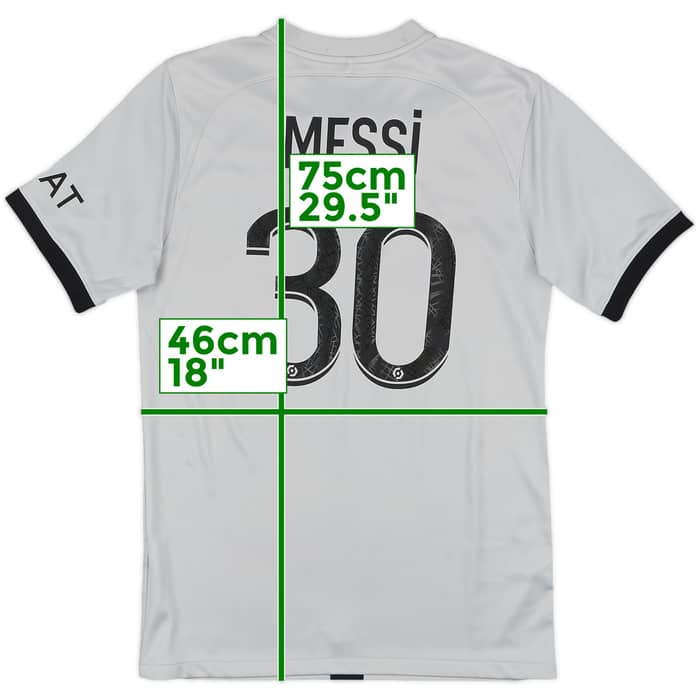 2022-23 Paris Saint-Germain Away Shirt Messi #30 - 9/10 - (S)