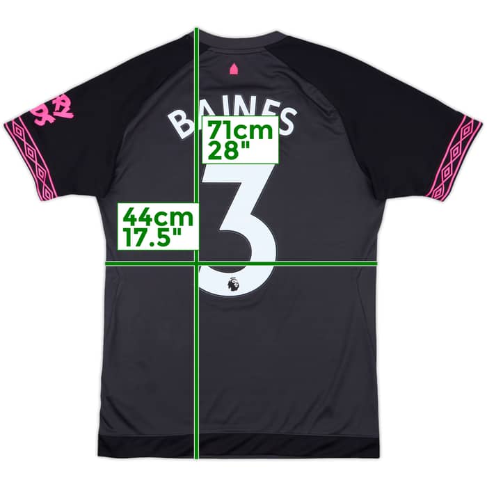 2018-19 Everton Away Shirt Baines #3 - 9/10 - (S)