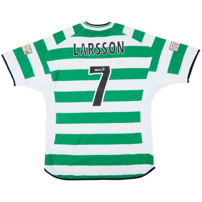2001-03 Celtic Home Shirt Larsson #7 - 5/10 - (XL)