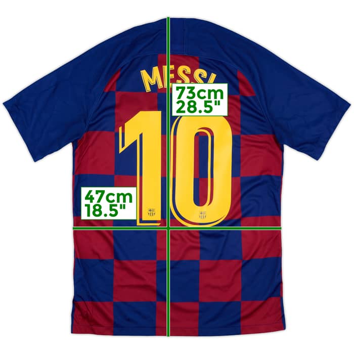 2019-20 Barcelona Home Shirt Messi #10 - 8/10 - (M)