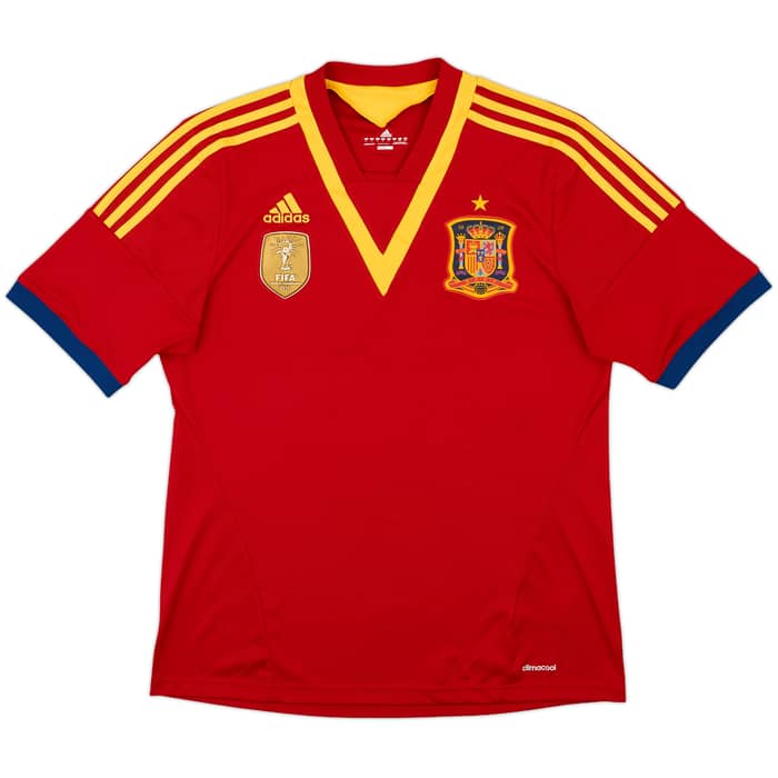 2013 Spain Confederation Cup Home Shirt - 8/10 - (L)