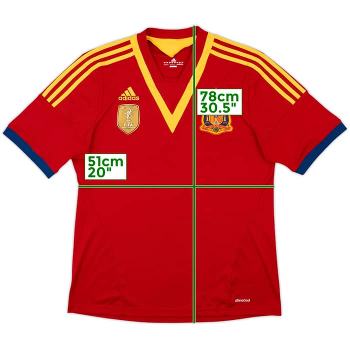 2013 Spain Confederation Cup Home Shirt - 8/10 - (L)