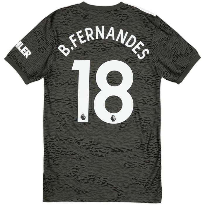 2020-21 Manchester United Away Shirt B.Fernandes #18 - 9/10 - (XS)