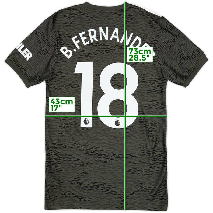 2020-21 Manchester United Away Shirt B.Fernandes #18 - 9/10 - (XS)