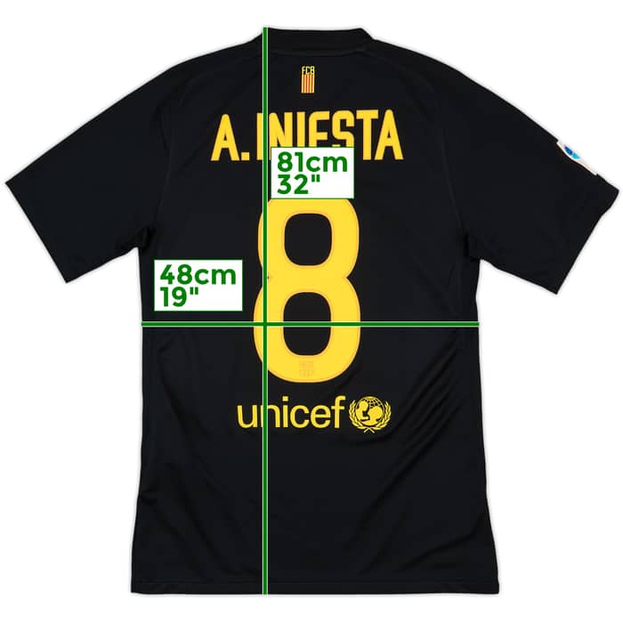 2011-12 Barcelona Away Shirt A.Iniesta #8 - 9/10 - (S)