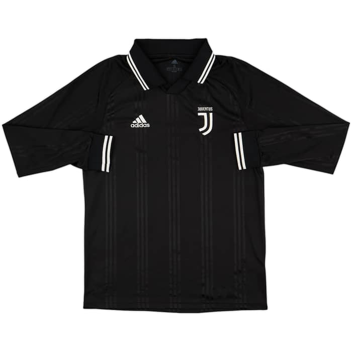 2019-20 Juventus Icon adidas Training L/S Shirt - 8/10 - (S)