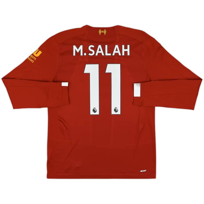 2019-20 Liverpool Home L/S Shirt M.Salah #11 - 10/10 - (S)