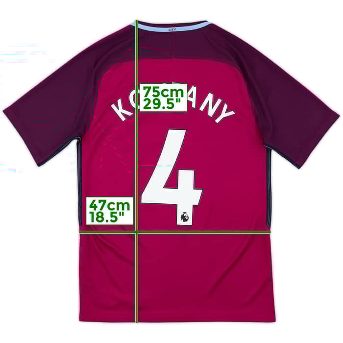 2017-18 Manchester City Away Shirt Kompany #4 - 8/10 - (S)
