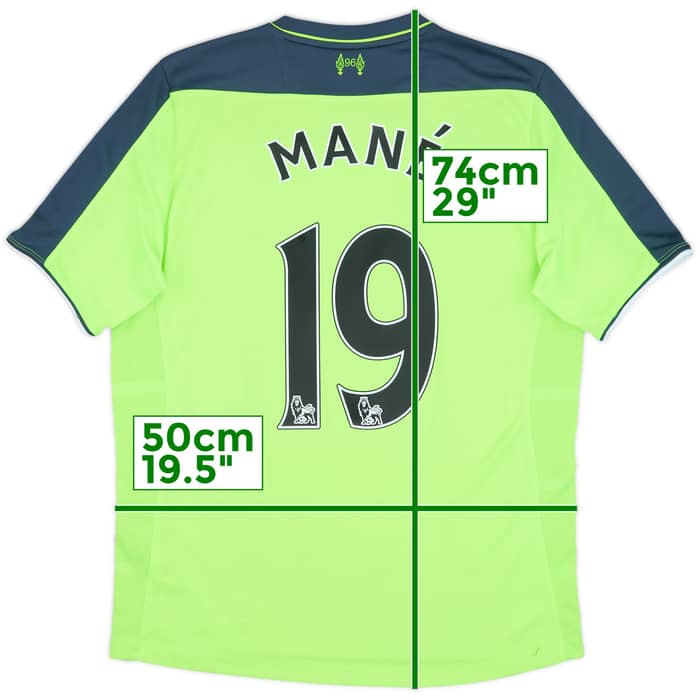 2016-17 Liverpool Third Shirt Mane #19 - 8/10 - (M)