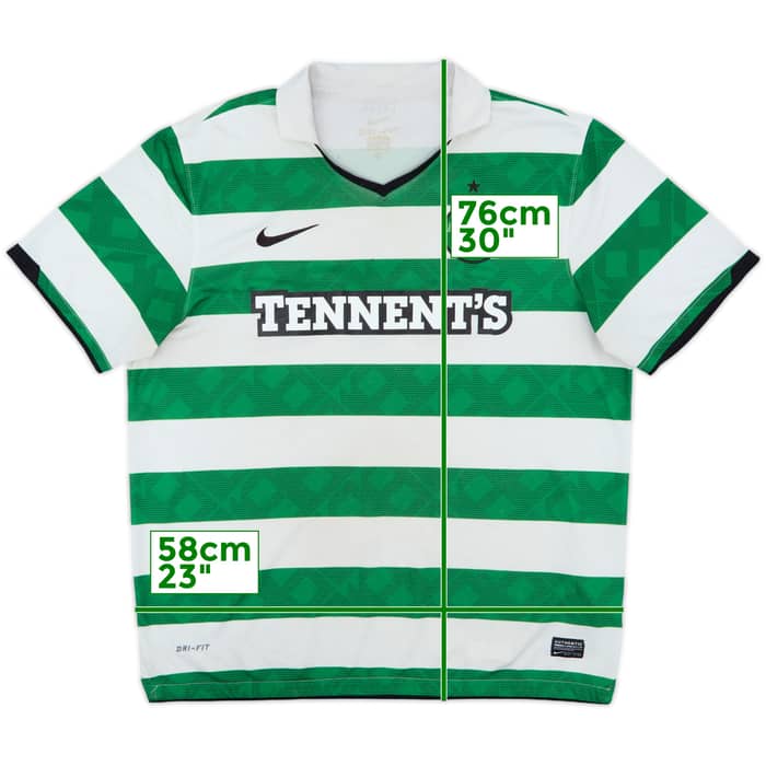 2010-12 Celtic Home Shirt - 4/10 - (XL)